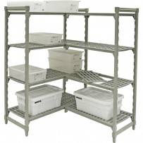 Pfostensatz, für Lagerregal freihstehend und Eck-Lagerregal, Abmessung 610 x 1800 mm (TxH)