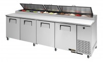 Pizzabelegtisch, außen CNS, innen Aluminium, Boden CNS