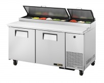Pizzabelegtisch, außen CNS, innen Aluminium, Boden CNS