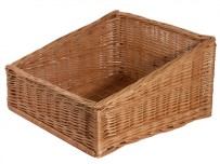Brötchenschütte/Regalkorb, Vollweide natur lackiert,