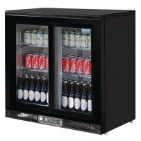 Polar 2-türige Bar-Kühlvitrine 182 Flaschen