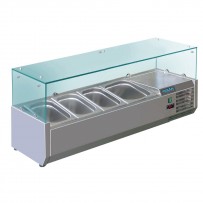 Polar Aufsatzkühlvitrine für 4 GN-Behälter