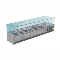 Polar Aufsatzkühlvitrine für 6 GN-Behälter