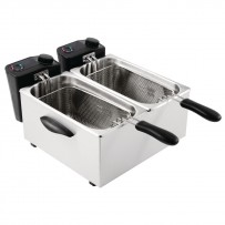 Caterlite Doppelfritteuse Tischmodell für leichte Nutzung 2x 3,5L