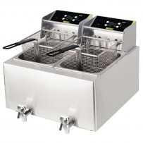Buffalo Doppelfritteuse Tischmodell 2x 8L