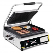 Buffalo Jumbo Kontaktgrill oben gerillt