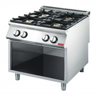 Gastro M Herd Gasanschluss mit 4 Brennern 70/80 PCGB