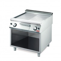 Gastro M 700 Gas Grillplatte 70/80 halb glatt