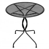 Bolero klassischer Stahltisch schwarz 70cm