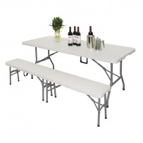 Bolero Büffettisch klappbar 183cm weiß