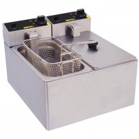 Buffalo Doppelfritteuse Tischmodell 2x 3L