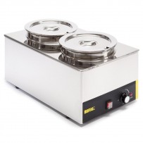 Buffalo Bain Marie mit runden Behältern 2x 5,2L