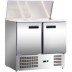 Saladette mit Teleskopdeckel, drei Türen, für 16 x GN 1/4 
(150 mm), Abmessung 1365 x 700 x 885 mm (BxTxH)Saladette mit Teleskopdeckel, drei Türen, für 16 x GN 1/4 
(150 mm), Abmessung 1365 x 700 x 885 mm (BxTxH) von Stalgast