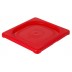 GN-Deckel 1/6, rot aus Polypropylen
